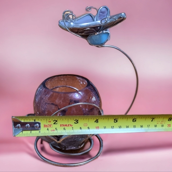 Stained Glass Butterfly Candle Holder - Picture 8 of 9